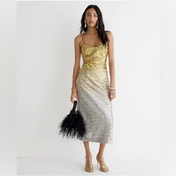 J Crew Gwyneth ombré sequin slip dress
Item BN063 - Picture 1 of 4